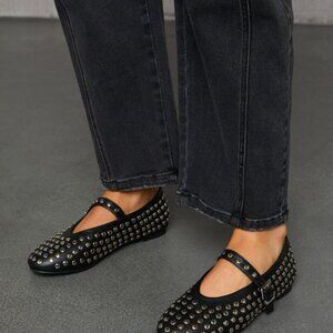 Paris Studded Ballet Flats